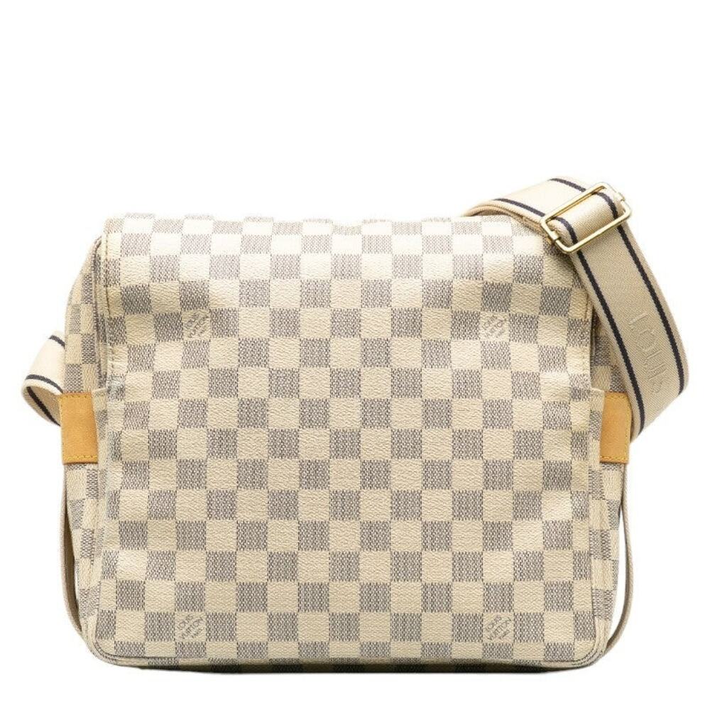 Louis Vuitton Damier Azur Naviglio Shoulder Bag White